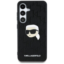 KARL LAGERFELD dėklas, skirtas SAMSUNG S25 Plius KLHCS25MPGKLKIPK (PU monograma su K formos galvutės smeigtuku), juodas KARL LAGERFELD dėklas, skirtas SAMSUNG S25 Plius KLHCS25MPGKLKIPK (PU monograma su K formos galvutės smeigtuku), juodas