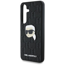 KARL LAGERFELD dėklas, skirtas SAMSUNG S25 Plius KLHCS25MPGKLKIPK (PU monograma su K formos galvutės smeigtuku), juodas KARL LAGERFELD dėklas, skirtas SAMSUNG S25 Plius KLHCS25MPGKLKIPK (PU monograma su K formos galvutės smeigtuku), juodas