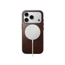 NOMAD odinis dėklas, skirtas IPHONE 18 Pro / 17 Pro, suderinamas su „MagSafe“ (tradicinė oda Case „Horween“ oda), kaimiš