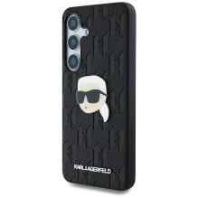 KARL LAGERFELD dėklas, skirtas SAMSUNG S25 Plius KLHCS25MPGKLKIPK (PU monograma su K formos galvutės smeigtuku), juodas KARL LAGERFELD dėklas, skirtas SAMSUNG S25 Plius KLHCS25MPGKLKIPK (PU monograma su K formos galvutės smeigtuku), juodas