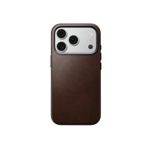 NOMAD odinis dėklas, skirtas IPHONE 18 Pro / 17 Pro, suderinamas su „MagSafe“ (tradicinė oda Case „Horween“ oda), kaimiš