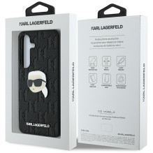 KARL LAGERFELD dėklas, skirtas SAMSUNG S25 Plius KLHCS25MPGKLKIPK (PU monograma su K formos galvutės smeigtuku), juodas KARL LAGERFELD dėklas, skirtas SAMSUNG S25 Plius KLHCS25MPGKLKIPK (PU monograma su K formos galvutės smeigtuku), juodas