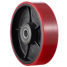 Pallet truck universal wheel under the tiller, polyurethane Kelmann 180x50x20