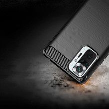 Dėklas, skirtas Xiaomi Redmi Note 10 5G anglies juodumo Dėklas, skirtas Xiaomi Redmi Note 10 5G anglies juodumo
