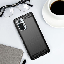 Dėklas, skirtas Xiaomi Redmi Note 10 5G anglies juodumo Dėklas, skirtas Xiaomi Redmi Note 10 5G anglies juodumo