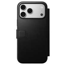 NOMAD leather case for IPHONE 18 Pro Max / 17 Pro Max compatible with MagSafe (Modern Leather Folio ECCO Leather) black