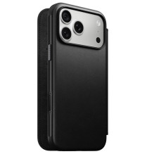 NOMAD leather case for IPHONE 18 Pro Max / 17 Pro Max compatible with MagSafe (Modern Leather Folio ECCO Leather) black