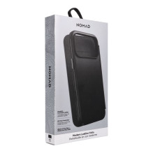 NOMAD leather case for IPHONE 18 Pro Max / 17 Pro Max compatible with MagSafe (Modern Leather Folio ECCO Leather) black