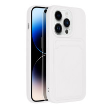 Case skirta iPhone 14 PRO Kortelė Case balta