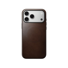 NOMAD leather case for IPHONE 18 Pro Max / 17 Pro Max compatible with MagSafe (Modern Leather Case Horween Leather) rust