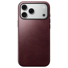 NOMAD leather case for IPHONE 18 Pro Max / 17 Pro Max compatible with MagSafe (Modern Leather Case Horween Leather) burg