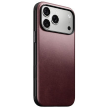 NOMAD leather case for IPHONE 18 Pro Max / 17 Pro Max compatible with MagSafe (Modern Leather Case Horween Leather) burg