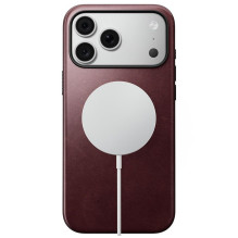 NOMAD leather case for IPHONE 18 Pro Max / 17 Pro Max compatible with MagSafe (Modern Leather Case Horween Leather) burg