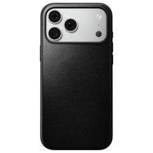 NOMAD leather case for IPHONE 18 Pro Max / 17 Pro Max compatible with MagSafe (Modern Leather Case Horween Leather) blac
