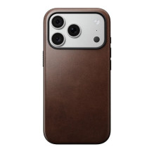 NOMAD odinis dėklas, skirtas IPHONE 18 Pro / 17 Pro, suderinamas su „MagSafe“ (šiuolaikinė oda Case „Horween“ oda), kaim