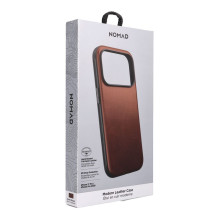 NOMAD odinis dėklas, skirtas IPHONE 18 Pro / 17 Pro, suderinamas su „MagSafe“ (šiuolaikinė oda Case „Horween“ oda), kaim