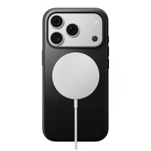 NOMAD odinis dėklas, skirtas IPHONE 18 Pro / 17 Pro, suderinamas su „MagSafe“ (moderni oda Case Horween“ oda), juodas