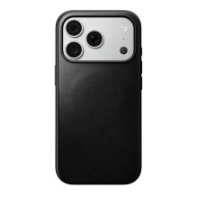 NOMAD odinis dėklas, skirtas IPHONE 18 Pro / 17 Pro, suderinamas su „MagSafe“ (moderni oda Case Horween“ oda), juodas