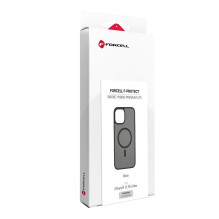 Case for iPhone 12 Pro Max Forcell F-Protect Smoke Hybrid Premium Lite compatible with MagSafe black