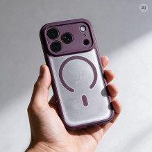 Case for iPhone 18 Pro / 17 Pro Full Matte Mag Cover compatible with MagSafe burgundy Case for iPhone 18 Pro / 17 Pro Full Matte Mag Cover compatible with MagSafe burgundy