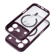 Case for iPhone 18 Pro Max / 17 Pro Max Full Matte Mag Cover compatible with MagSafe burgundy