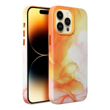 LEATHER MAG COVER case for IPHONE 11 Pro orange splash LEATHER MAG COVER case for IPHONE 11 Pro orange splash