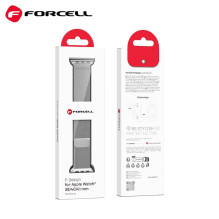 Dirželis Apple laikrodžiui Forcell F-Design FA03 magnetinis plienas 38 / 40 / 41 mm sidabrinis