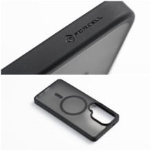 Dėklas, skirtas Samsung S26 Ultra Forcell F-Protect Smoke Hybrid Premium Lite, suderinamas su MagSafe, juodas