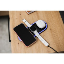 Dirželis Apple laikrodžiui Forcell F-Design FA12 su silikoninėmis skylutėmis, 38 / 40 / 41 mm, juodas