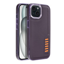 MILANO Case už IPHONE 15 tamsiai violetinės spalvos MILANO Case už IPHONE 15 tamsiai violetinės spalvos