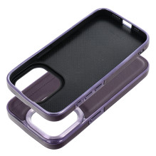 MILANO Case skirta IPHONE 15 Pro tamsiai violetinė