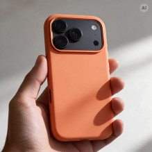 Case for iPhone 17 Pro / 18 Pro (low camera edge) Forcell F-Protect Frame Premium compatible with Magsafe orange