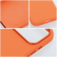 Case for iPhone 17 Pro / 18 Pro (low camera edge) Forcell F-Protect Frame Premium compatible with Magsafe orange