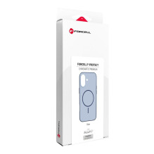 „iPhone 17“ dėklas Forcell „F-Protect Chromatic Premium“, suderinamas su „MagSafe“, mėlynas