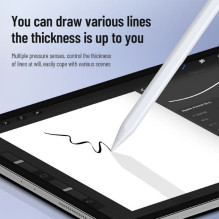 DUX DUCIS pen STYLUS for iPad with Wireless Charging and Power Display white DUX DUCIS pen STYLUS for iPad with Wireless Charging and Power Display white