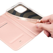 DUX DUCIS piniginės dėklas SKIN PRO, skirtas IPHONE 15 Pro, rožinis DUX DUCIS piniginės dėklas SKIN PRO, skirtas IPHONE 15 Pro, rožinis