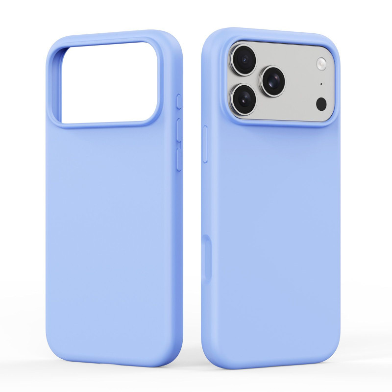 DUX DUCIS case PIEL LIQUID SILICONE compatible with MagSafe for iPhone 18 Pro Max / 17 Pro Max light blue