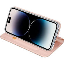DUX DUCIS piniginės dėklas SKIN PRO, skirtas IPHONE 15 Pro, rožinis DUX DUCIS piniginės dėklas SKIN PRO, skirtas IPHONE 15 Pro, rožinis