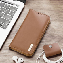 DUX DUCIS piniginės dėklas HIVO skirtas IPHONE 15 rudos spalvos