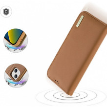DUX DUCIS piniginės dėklas HIVO skirtas IPHONE 15 plius rudas DUX DUCIS piniginės dėklas HIVO skirtas IPHONE 15 plius rudas