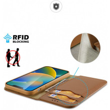 DUX DUCIS wallet case HIVO for IPHONE 15 Plus brown DUX DUCIS wallet case HIVO for IPHONE 15 Plus brown