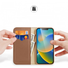 DUX DUCIS piniginės dėklas HIVO skirtas IPHONE 15 plius rudas DUX DUCIS piniginės dėklas HIVO skirtas IPHONE 15 plius rudas