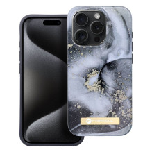 „iPhone 15 PRO“ Forcell F-Protect Mirage dėklas, suderinamas su „Magsafe“ marmuro rūko spalvos dėklu