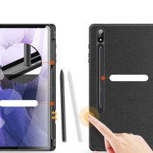 DUX DUCIS dėklas DOMO sulankstomas su pieštuko dėklu, skirtas SAMSUNG Tab S9 Plus, juodas