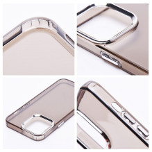 iPhone 11 dėklas, perlinis, juodas