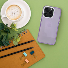 iPhone 11 dėklas, perlinės violetinės spalvos