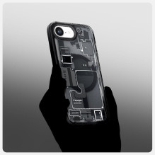 SPIGEN dėklas ULTRA HIBRIDINIS MAG suderinamas su „MagSafe“, skirtas IPHONE 16E 2025 „Zero One“ juodas SPIGEN dėklas ULTRA HIBRIDINIS MAG suderinamas su „MagSafe“, skirtas IPHONE 16E 2025 „Zero One“ juodas