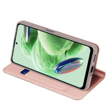 DUX DUCIS wallet case SKIN PRO for REDMI NOTE 12 5G rose DUX DUCIS wallet case SKIN PRO for REDMI NOTE 12 5G rose