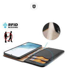 DUX DUCIS piniginės dėklas HIVO skirtas SAMSUNG S23 Plus juodas