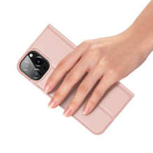 DUX DUCIS piniginės dėklas SKIN PRO, skirtas IPHONE 13 Pro Max, rožinis DUX DUCIS piniginės dėklas SKIN PRO, skirtas IPHONE 13 Pro Max, rožinis